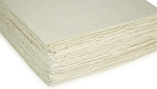 Miniatura 3 de Kathmandu Valley Co. Papel de cartulina Lokta hecho a mano tamaño A5 con borde Deckle. Papel lokta sin árboles para papelería vintage, impresión e