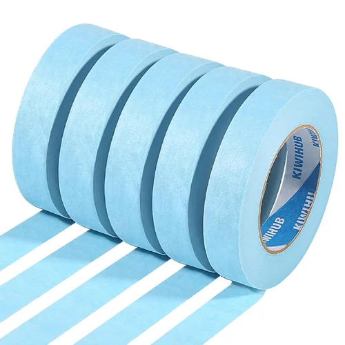 Miniatura 27 de Cinta de Pintor Negra, 1" x 60 Yardas x 10 Rollos (600 Yardas en Total) - Cinta de Enmascarar de Adhesión Media para Pintura, Etiquetado, Negro