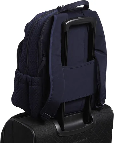 Miniatura 5 de Vera Bradley - Mochila de microfibra para mujer, azul, talla única