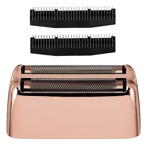 BaBylissPRO Lámina y cortador de repuesto para máquinas de afeitar MetalFX de doble hoja Oro rosado