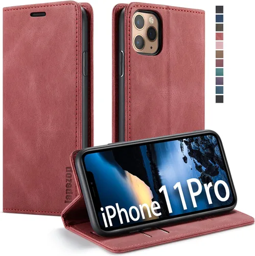 Miniatura 15 de japezop Funda compatible con iPhone 11, iPhone 11 con bloqueo RFID, soporte de tarjetero, funda de cuero con tapa para iPhone 11 de 6.1 pulgadas