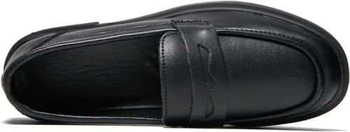Miniatura 6 de Mocasines para mujer, zapatos elegantes de cuero, cómodos para el trabajo, plataforma gruesa