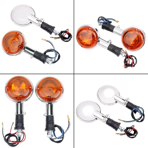 Miniatura 7 de AHL Luz indicadora de giro compatible con: Yamaha Virago 700 1984-1987/Virago 750 1981-1997/XV920 XV 920 Virago 920 1981-1983/Vmax 1200 1985 1986