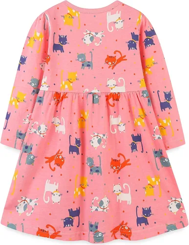 Miniatura 2 de Bumeex Vestidos de manga larga para niñas pequeñas de 2 a 7 años