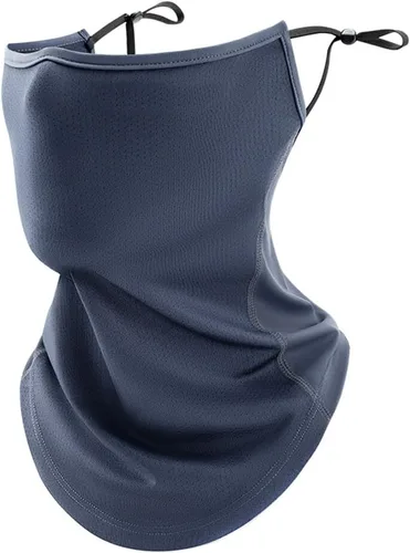 Miniatura 10 de Funda protectora solar para la cara, protección UV, bufanda para la cara, para mujeres y hombres, con cintas elásticas para las orejas, protector