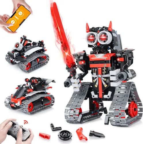 GILI Robot Building - Kit de construcción con control remoto STEM para niños de 8 a 12 años, juguetes educativos 3 en 1 para niños de 6, 7, 8, 9,