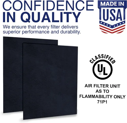 Miniatura 4 de Almohadilla de filtro de carbón activado cortada a medida, 16 x 48 hojas Trims to any size for furnace, AC, HVAC, vents & range hoods; absorbs