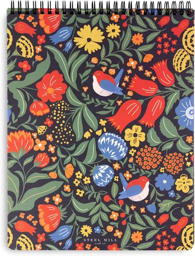 Miniatura 8 de Steel Mill & Co - Cuaderno de espiral grande con rayas universitarias, 11 x 8.5 pulgadas con tapa dura duradera y 160 páginas forradas, Full Posey