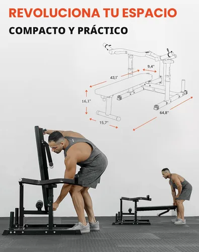 Miniatura 6 de GMWD Chest Press Machine, Bench Press Machine with Independent Converging Arms, Adjustable Flat Incline Bench for Chest, AB Workouts, Shoulder Home