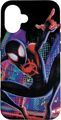 Miniatura 31 de Funda para iPhone 13 Pro Max Marvel Spider-Man Into the Spider-Verse Miles Morales City