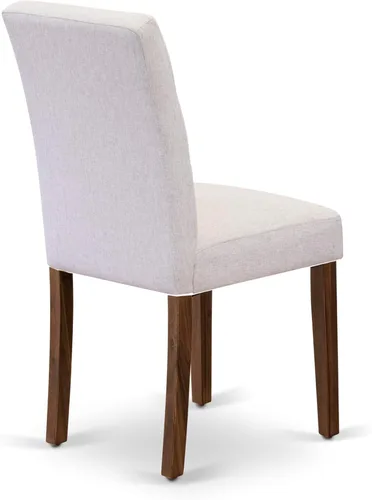 Miniatura 9 de East West Furniture ANAS3-AWA-08 Juego de mesa de comedor de cocina de 3 piezas contiene una mesa moderna y 2 sillas de comedor tapizadas de tela