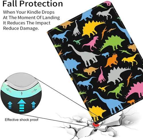 Miniatura 3 de Funda para Kindle Paperwhite de 11.ª generación de 6.8 pulgadas, funda de piel sintética duradera con funda de encendido y apagado automático