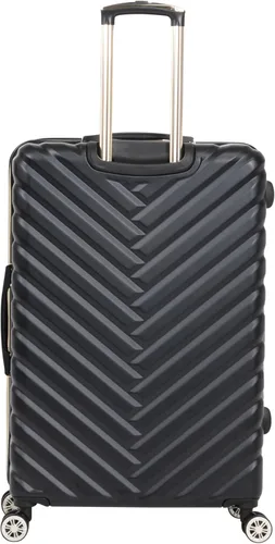 Miniatura 3 de Kenneth Cole REACTION Madison Square - Equipaje rígido expandible con estilo de Chevron para mujer, Negro), 5717345