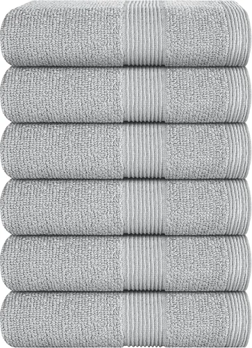 Miniatura 7 de Belizzi Home Toallas de Baño Extragrandes Premium de Algodón Paquete de 2, 35x70 - 100% Algodón Puro - Ideal para Uso Diario - Ultra Suave y Morado