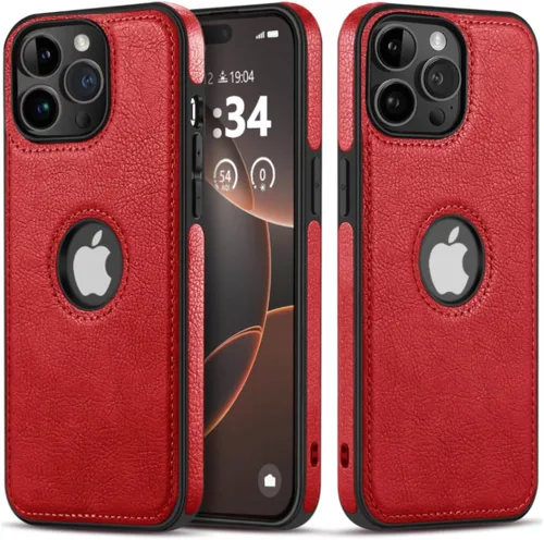 Miniatura 9 de Funda protectora de cuero de lujo con diseño único para iPhone 11 Pro Max, antideslizante, resistente a los arañazos, ultra delgada, funda Negro