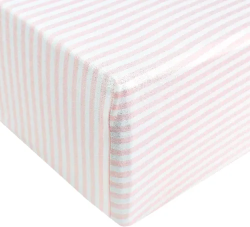 Miniatura 121 de Copper Pearl Sábanas de punto prémium para cuna de bebé para colchones estándar, transpirables y suaves, trucha