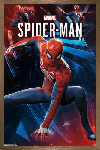 Miniatura 16 de Trends International Marvel Comics - Póster de pared de Spider-Man, poses, 22.375 x 34 pulgadas, versión enmarcada en negro Versión con marco negro