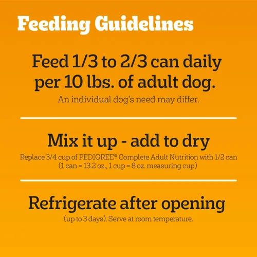 Miniatura 10 de Pedigree Comida húmeda suave para perros adultos picada molida con carne de res, latas de 13.2 onzas, 12
