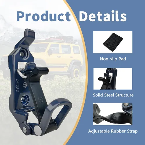Miniatura 2 de 2 piezas de soporte para palas para portaequipajes de techo, equipo todo terreno, soporte para Rotopax, soporte para palas para camiones, soporte