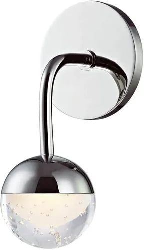 Hudson Valley Lighting Soporte de baño LED 1241-PC, 1 luz, cromo pulido