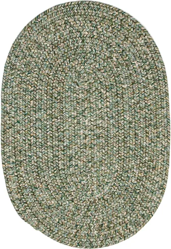 Miniatura 10 de Super Area Rugs Rustic Farmhouse Living - Alfombra trenzada reversible para interiores y exteriores, fabricada en Estados Unidos, color marrón