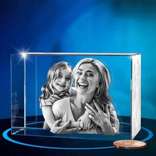 Miniatura 13 de ArtPix - Foto de cristal 3D, regalos personalizados para papá, mujeres, esposa, abuelo, gran regalo personalizado con tu propia foto, grabado en 3D