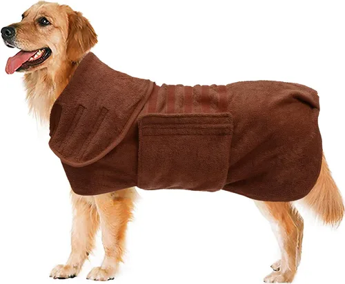 Miniatura 15 de Geyecete Abrigo de secado para perros – Toalla de baño para perros – Toalla de baño de microfibra de secado rápido súper absorbente para mascotas