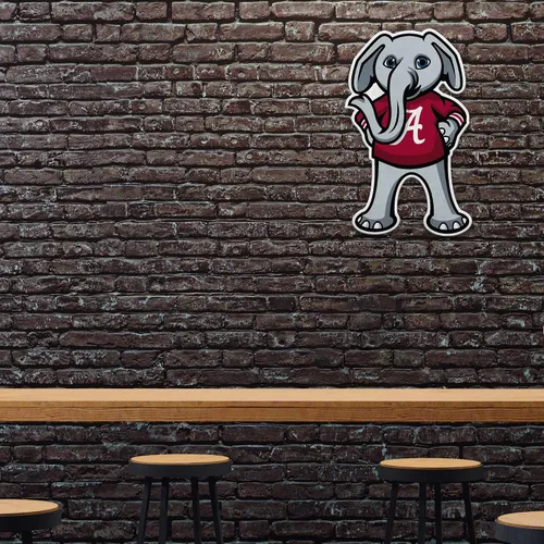 Miniatura 3 de Rico Industries NCAA Alabama Crimson Tide - Banderín de corte con forma de mascota, decoración del hogar y sala de estar, fieltro suave EZ