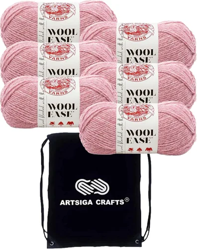 Miniatura 13 de Lion Brand Wool Ease Canyon Sunset 620-003 (3-Skeins - Mismo Lote de Tinta) Estambre Medio #4 Acrílico, Hilo de Lana para Crochet y Tejido con Bolsa