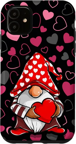 Miniatura 8 de Cute Gnome Valentine Heart Pattern Cozy Love Design Case for iPhone 17