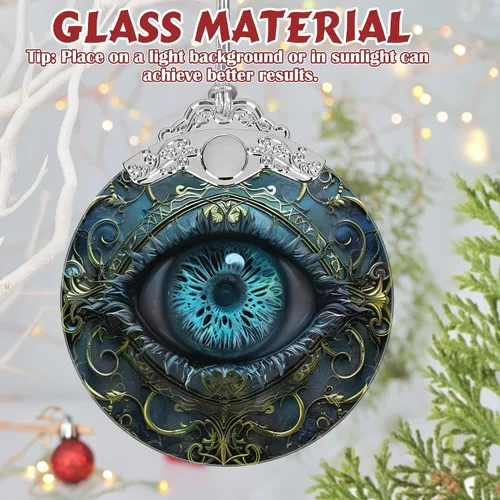Miniatura 3 de Decoración navideña de vidrio emplomado de 3 pulgadas, adornos navideños, reliquia familiar, intercambio de regalos, idea de regalo, presente