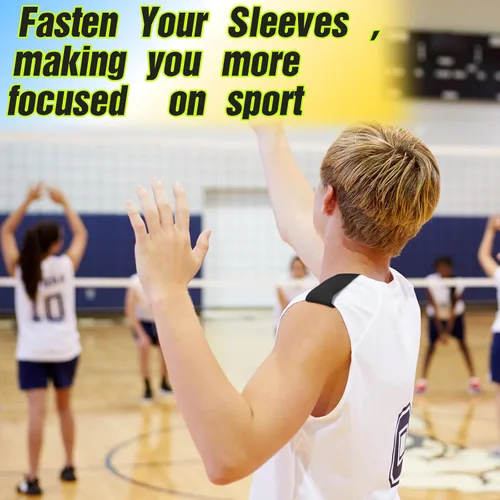 Miniatura 3 de Kajaia Sleeve Holders Sports Sleeve Clips Soccer Softball for Sports T Shirts Baseball Negro