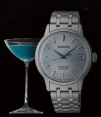Miniatura 6 de SEIKO Reloj automático con esfera azul Presage SRP841J1, Azul, Moderno
