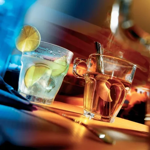 Miniatura 5 de Bormioli Rocco Rock Bar - Vasos de jugo templados apilables de 7.25 onzas para bebidas frías, agua y cócteles, juego de 6, transparente
