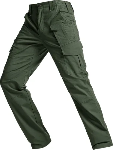 Miniatura 8 de CQR Men's Flex Ripstop Tactical Pants, Water Resistant Stretch Cargo Pants, Lightweight EDC Hiking Work Pants