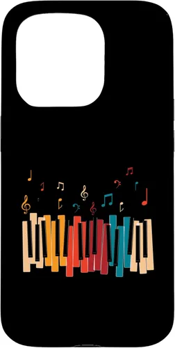 Miniatura 14 de iPhone 11 Pro Notas de Música Teclado Colorido Piano Case
