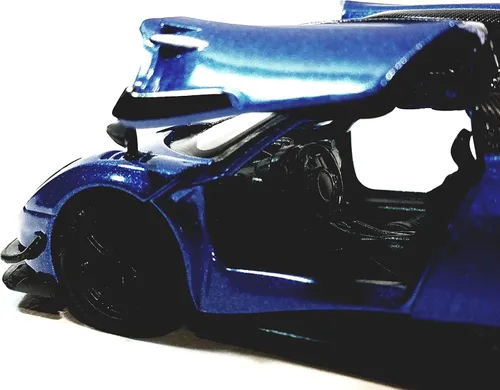 Miniatura 4 de KiNSMART - 2016 Pagani Huayra BC 5" metal fundido a escala 1:38 modelo de coche de juguete con acción de retroceso (Azul)