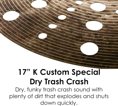 Miniatura 3 de Zildjian K1418 17" K Platillo especial especial de choque de basura seca