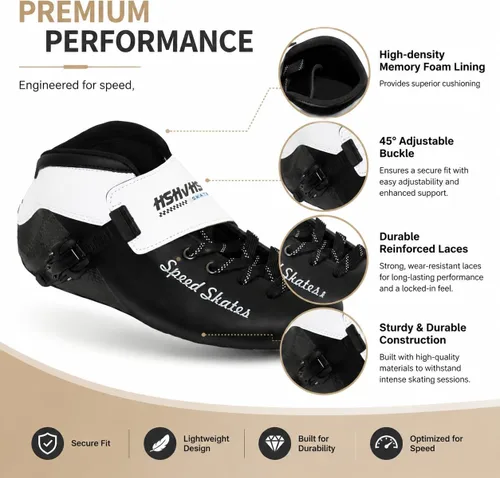 Miniatura 2 de Patines de velocidad en línea para mujeres y hombres, patines profesionales de fibra de carbono para mujeres y hombres, patines en línea de fitness