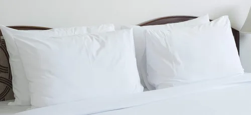 Fundas de almohada de grado B de 48 unidades, polialgodón, paquete a granel, 130 hilos (20 x 30 pulgadas, tamaño estándar), clínicas de terapia