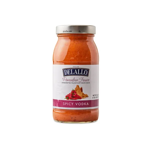 Miniatura 7 de DeLallo Salsa de pasta de vodka picante, hecha con queso parmesano y pimiento rojo triturado, hecha a mano en pequeños lotes, rica textura cremosa