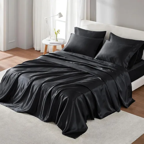 Miniatura 12 de Madison Park Essentials Juego de 2 fundas de almohada de satén para cabello y piel, lujosamente suave, sedosa con brillo natural, fresca al tacto