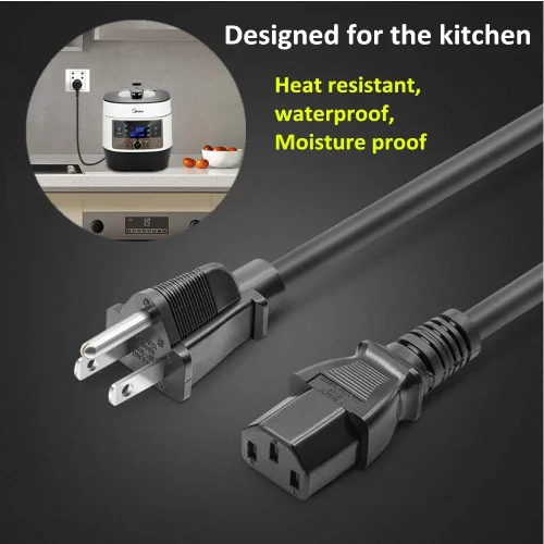 Miniatura 4 de Zonefly Cable de alimentación original compatible con olla a presión eléctrica Instant Pot, olla rápida Power Quick Pot, arrocera, máquina de leche