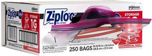 Miniatura 2 de SC Johnson Professional Ziploc Bolsas de almacenamiento con nueva tecnología Grip 'n Seal, para organización y almacenamiento de alimentos, doble