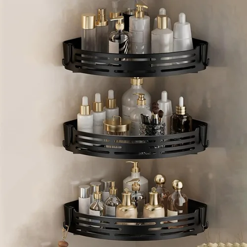 Paquete de 3, 11.42 x 8.27 x 2.09 pulgadas, organizador de cocina triangular para ducha, organizador de baño, organizador de baño, impermeable, de