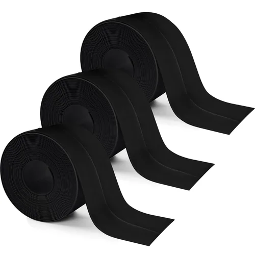 Miniatura 14 de 3 rollos de 10.5 pies de cinta de calafateo para inodoro, tira autoadhesiva de calafateado para sellado de baño, despegar y pegar, tira de calafateo