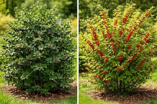 Miniatura 2 de Black Chokeberry & Nanking - Paquete de semillas de cereza (10 semillas de cada uno), arbustos frutales resistentes para plantar, bayas altamente