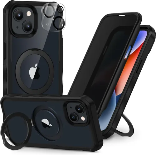 Miniatura 53 de CENHUFO Funda de privacidad para iPhone 11 Pro, funda de cuerpo completo con protector de pantalla de privacidad de vidrio templado 9H integrado