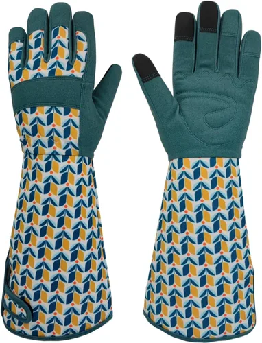 Miniatura 11 de Guantes Largos de Jardinería, Resistentes a Espinas y Pinchazos, Guantes Protectores para Rosas y Cactus para Jardinero, Regalos Girasol