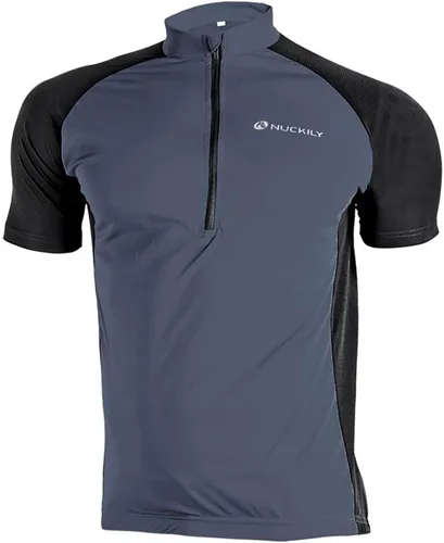 Maillot de ciclismo para hombre que absorbe la humedad, manga corta, UPF media montaña, ciclismo, secado rápido, camisa de ciclismo para hombres con